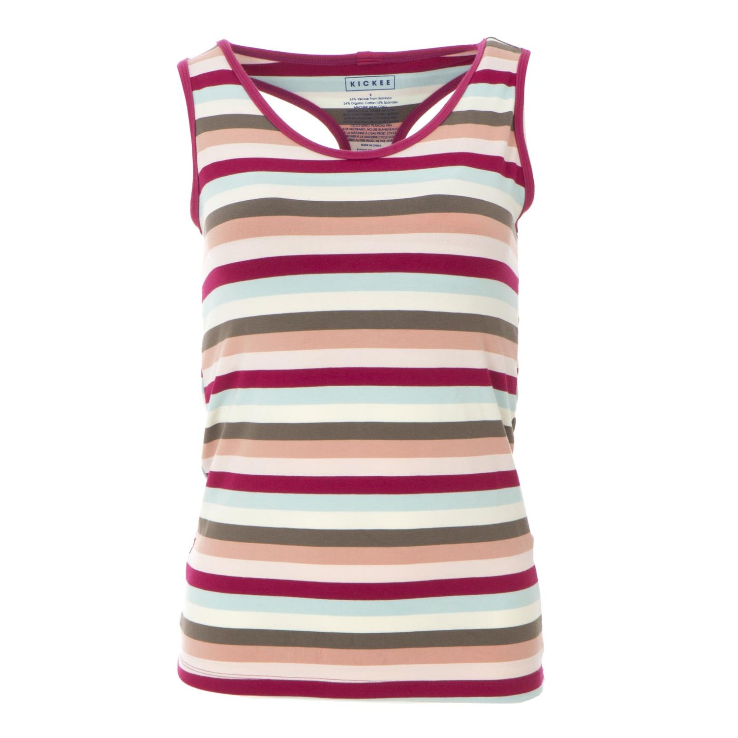 Print Women's Luxe Tank in Geology Stripe