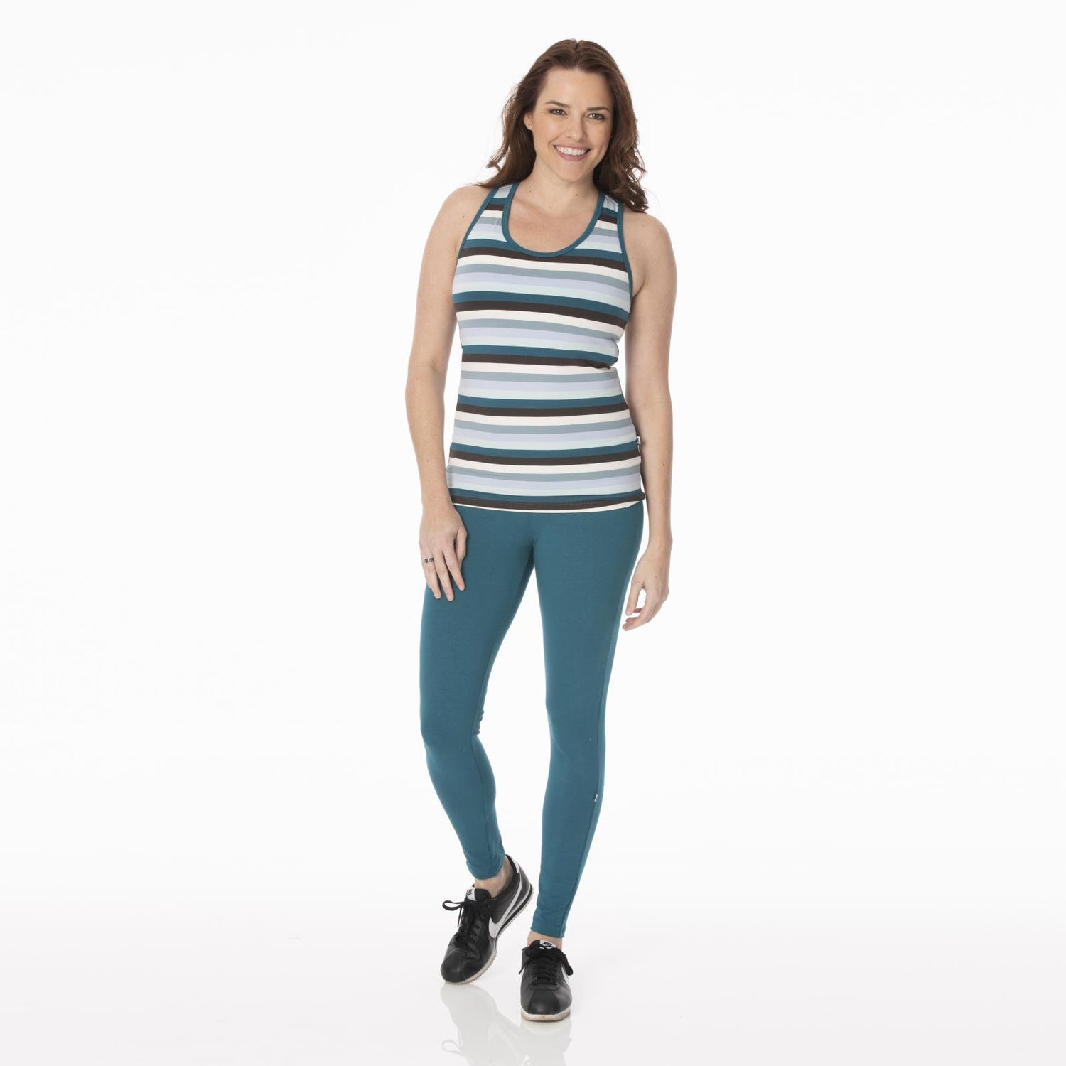 Print Women's Luxe Tank in Meteorology Stripe