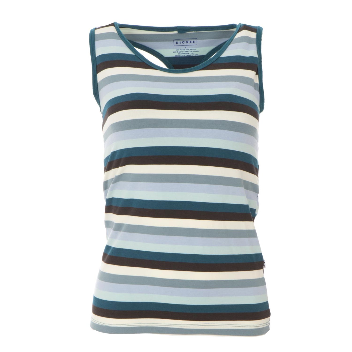 Print Women's Luxe Tank in Meteorology Stripe