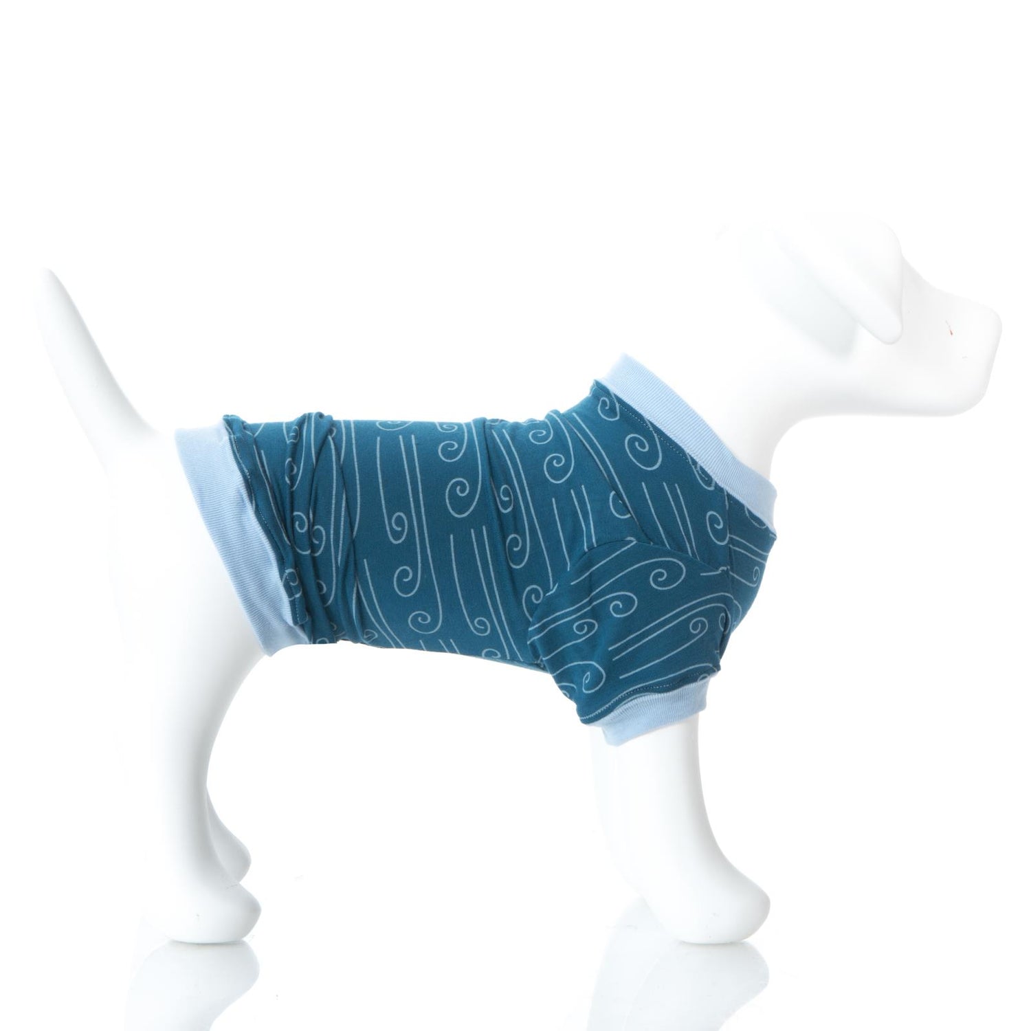 Print Dog Jammies in Heritage Blue Wind