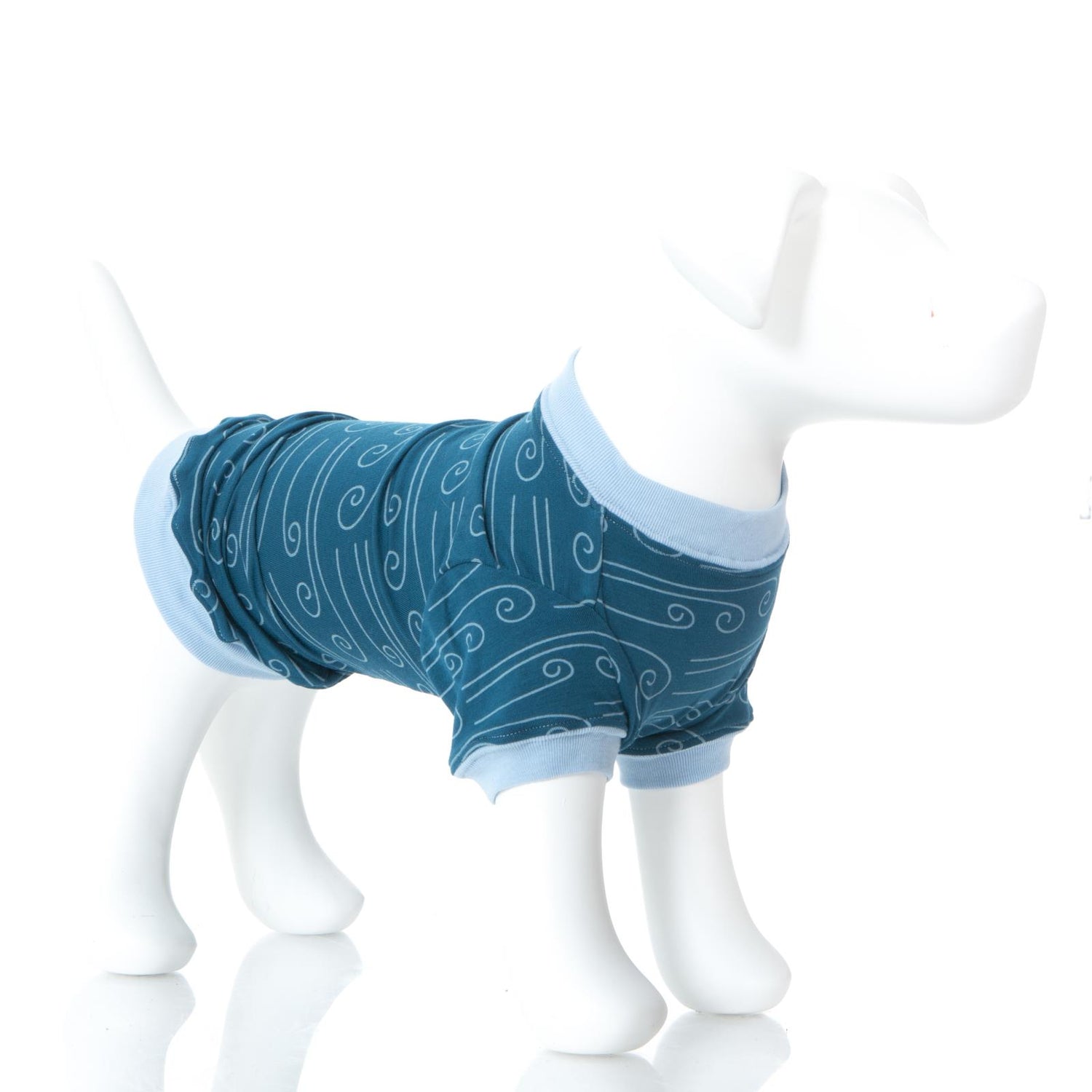 Print Dog Jammies in Heritage Blue Wind