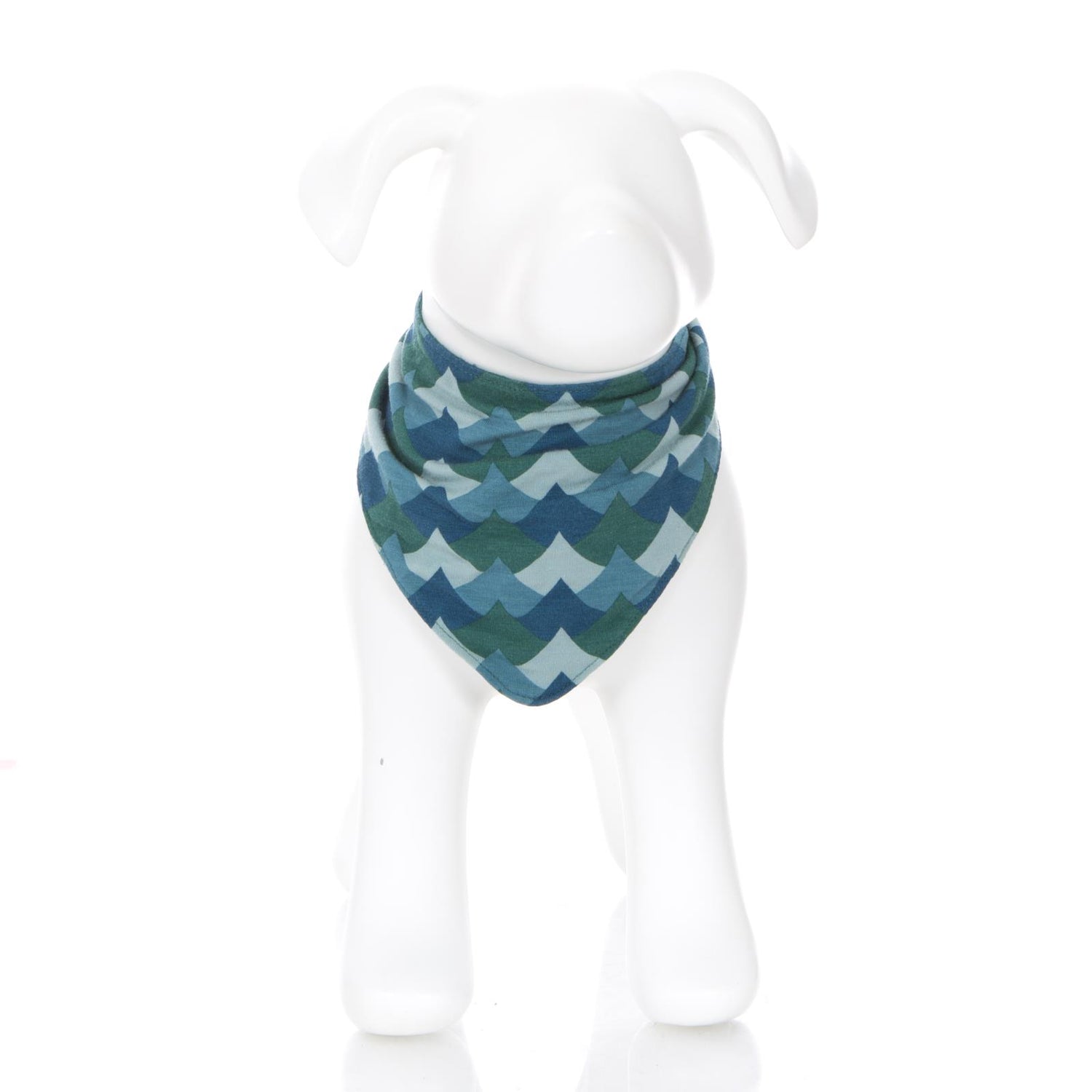 Print Dog Bandana in Ivy Waves