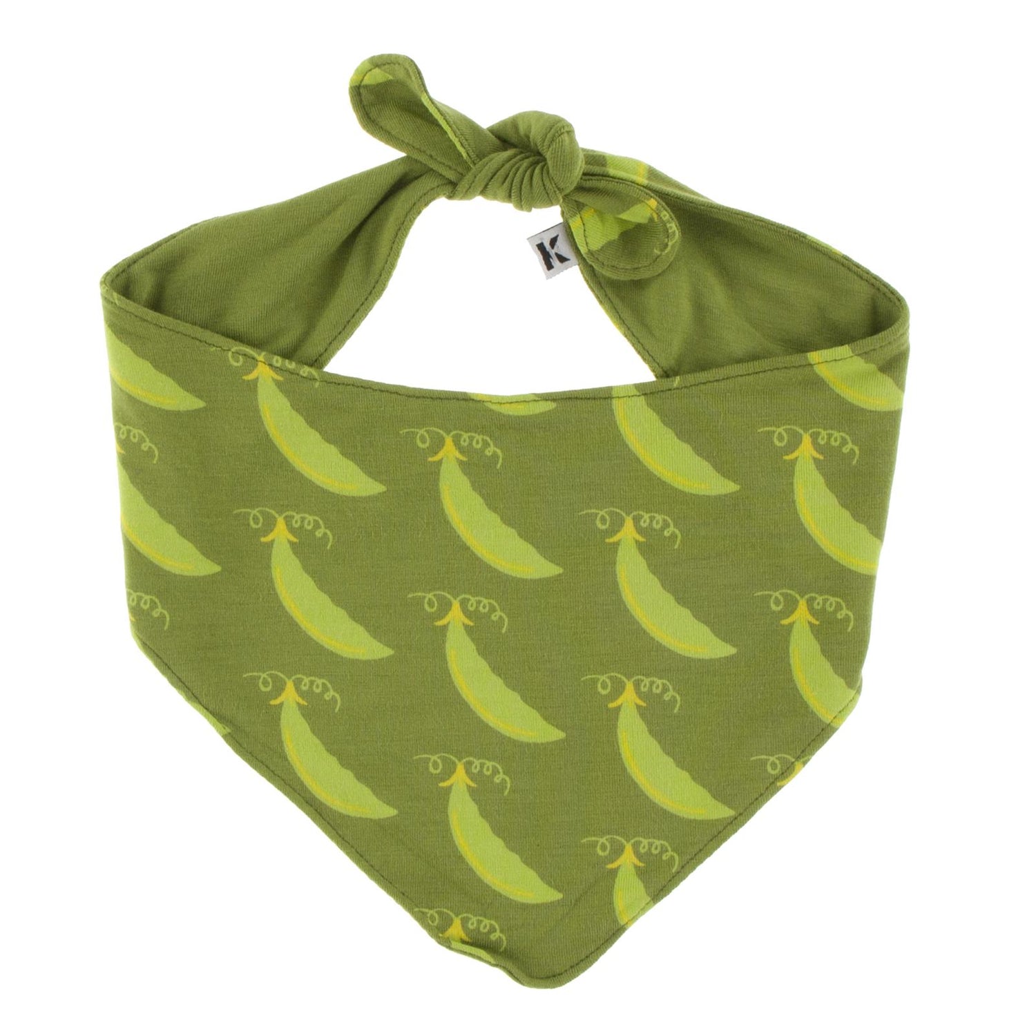 Print Dog Bandana in Grasshopper Sweet Peas