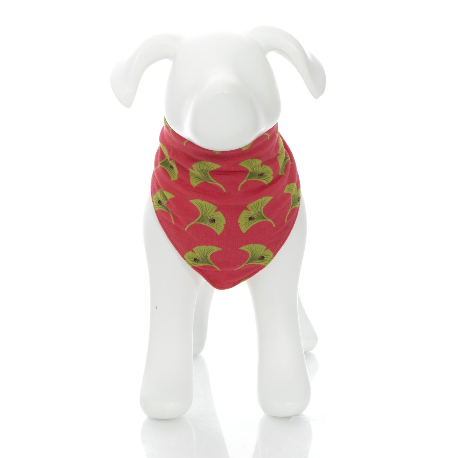 Print Dog Bandana in Red Ginger Ginkgo