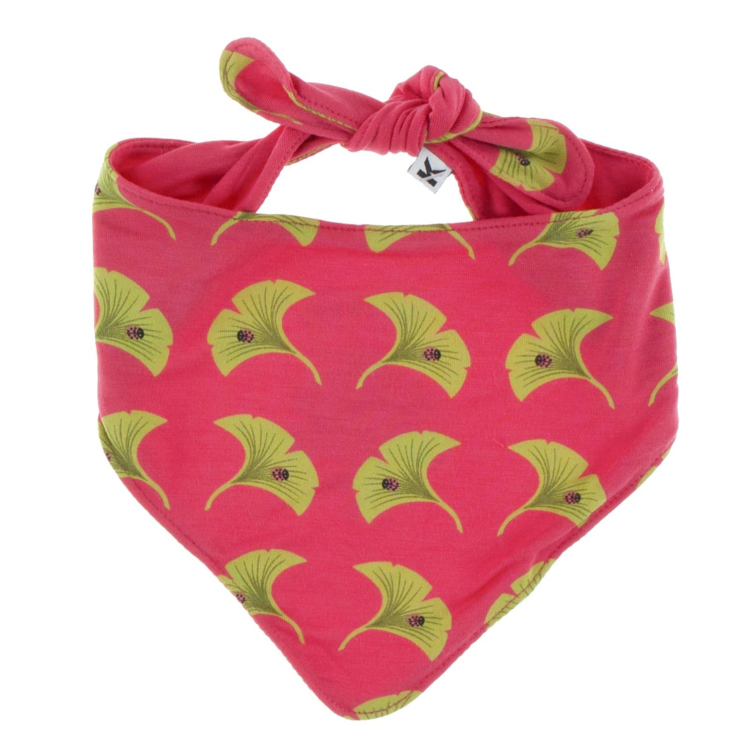 Print Dog Bandana in Red Ginger Ginkgo