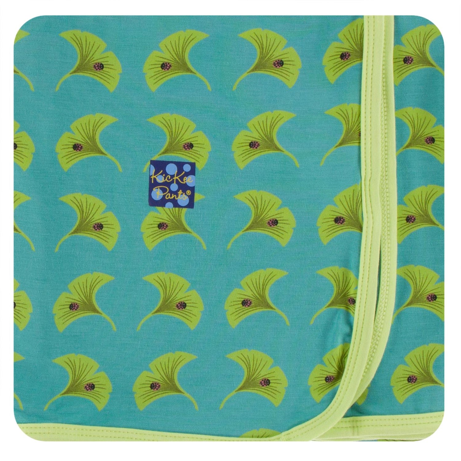 Print Swaddling Blanket in Neptune Ginkgo