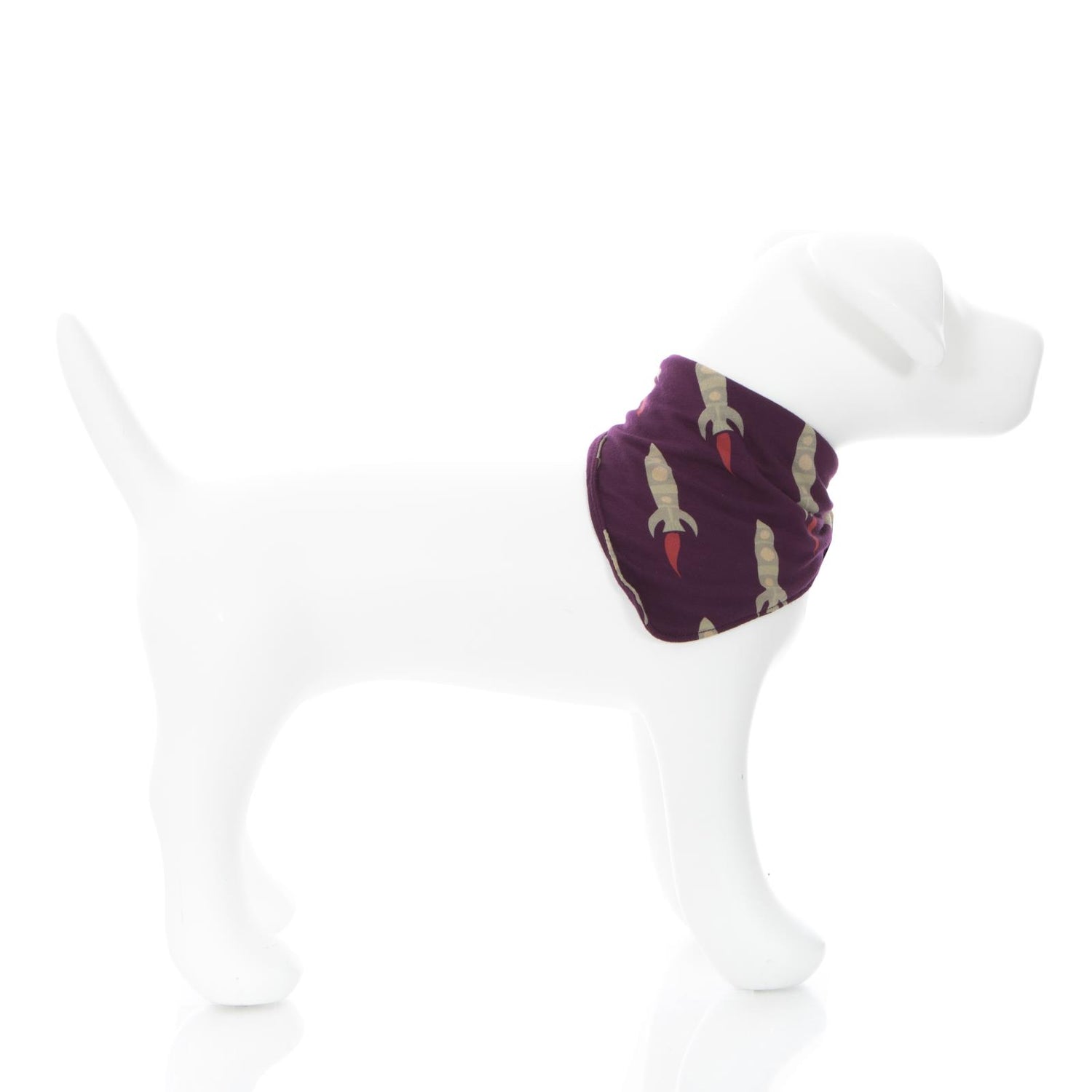 Print Dog Bandana in Wine Grapes Rockets