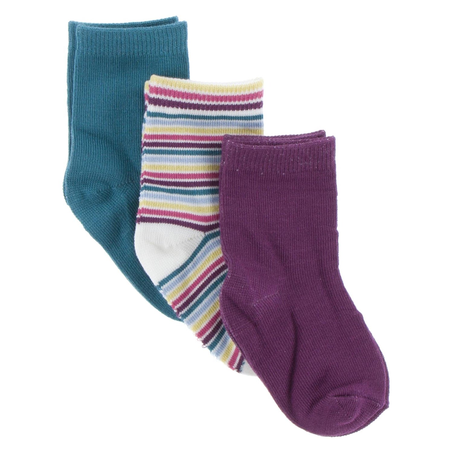 Girl Socks (Set of 3) in Seagrass, Girl Perth Stripe, & Starfish (339198)