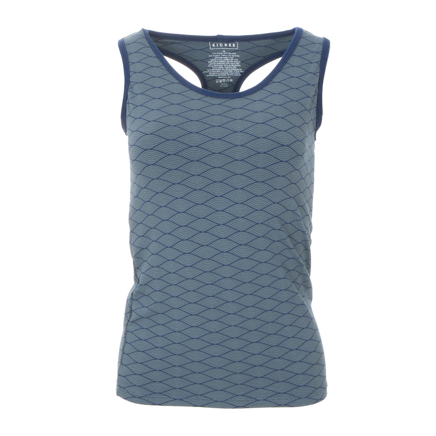 Print Women's Luxe Tank in Dusty Sky Tides