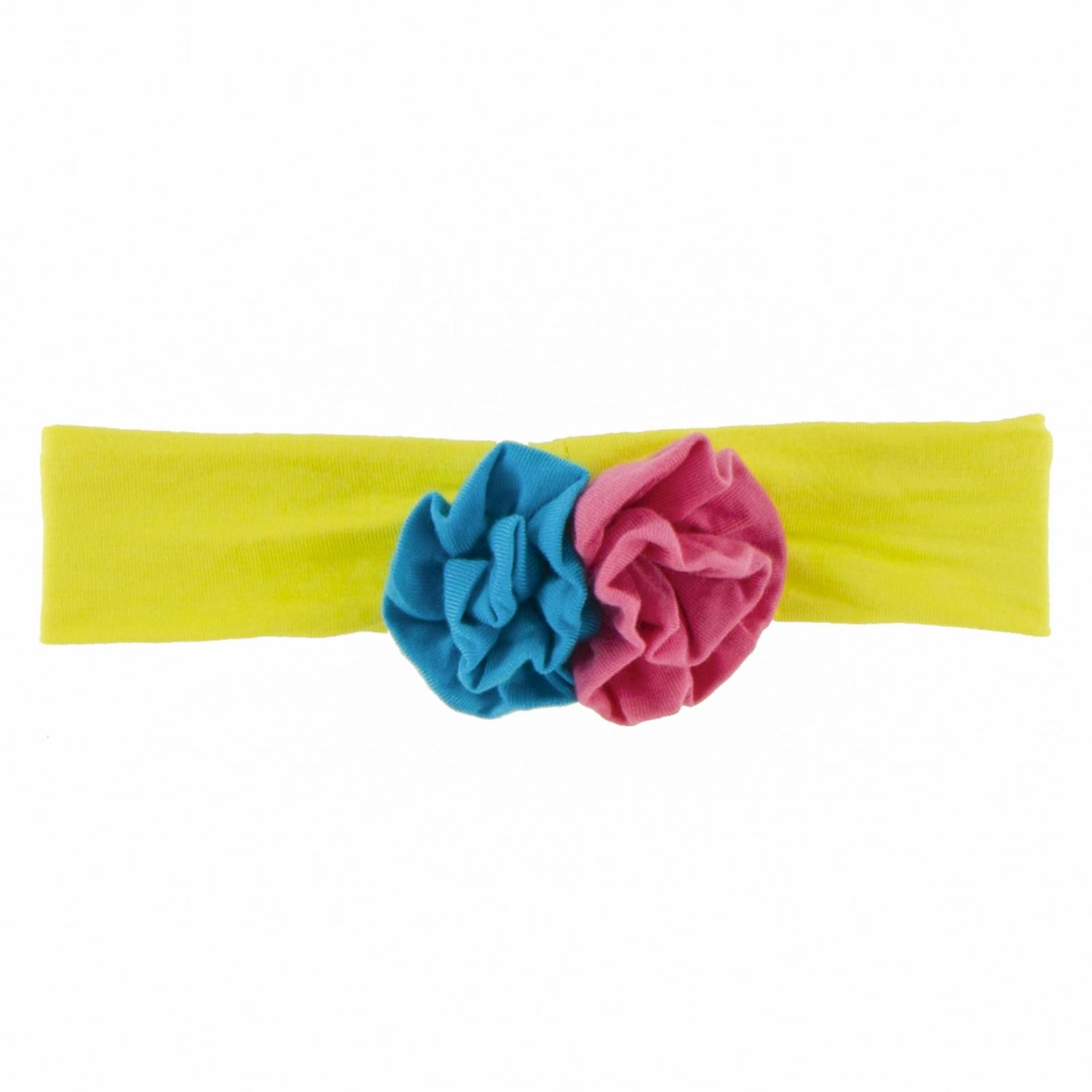 Flower Headband in Banana with Amazon/Flamingo (165606)