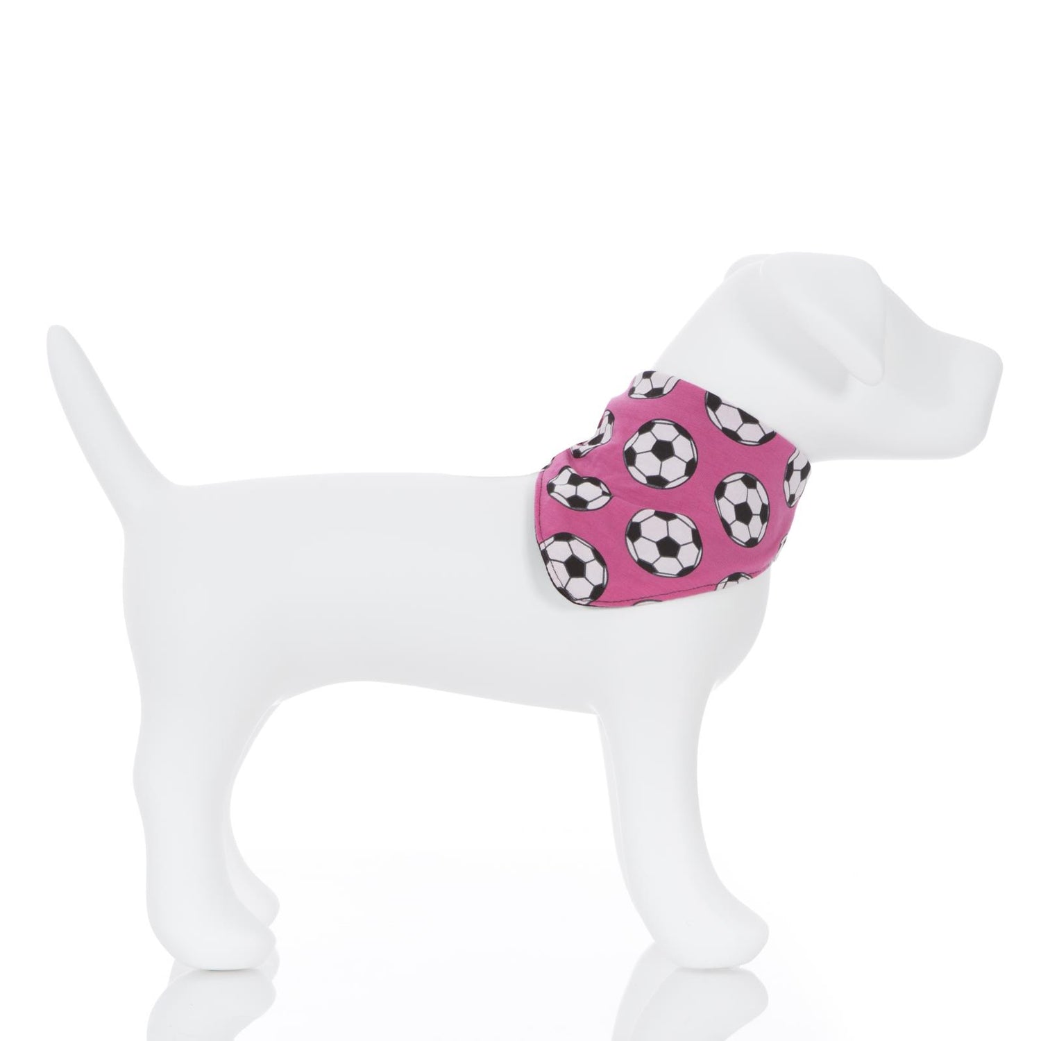 Print Dog Bandana in Flamingo Soccer