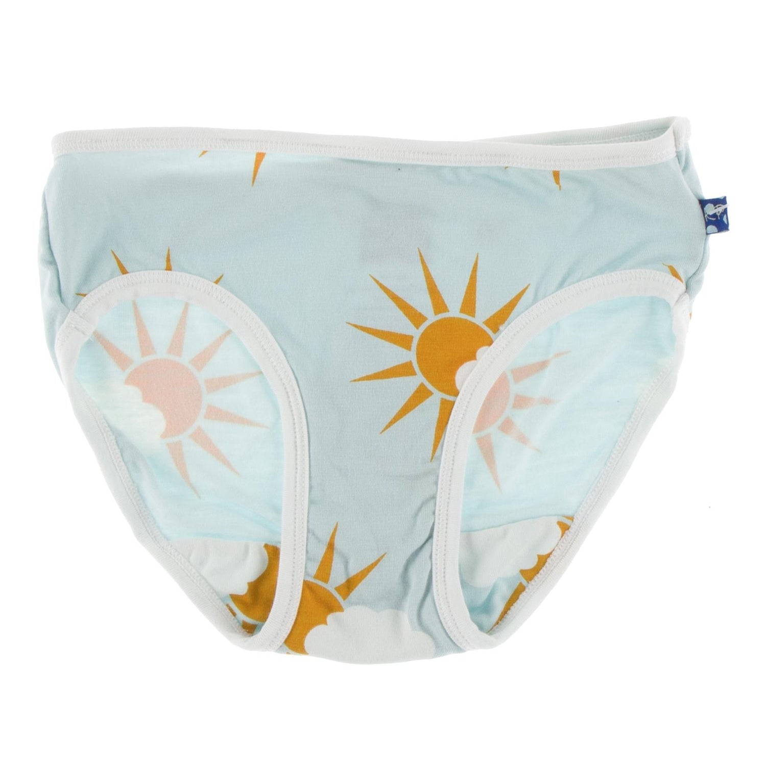 Print Girl Underwear in Spring Sky Partial Sun with Natural