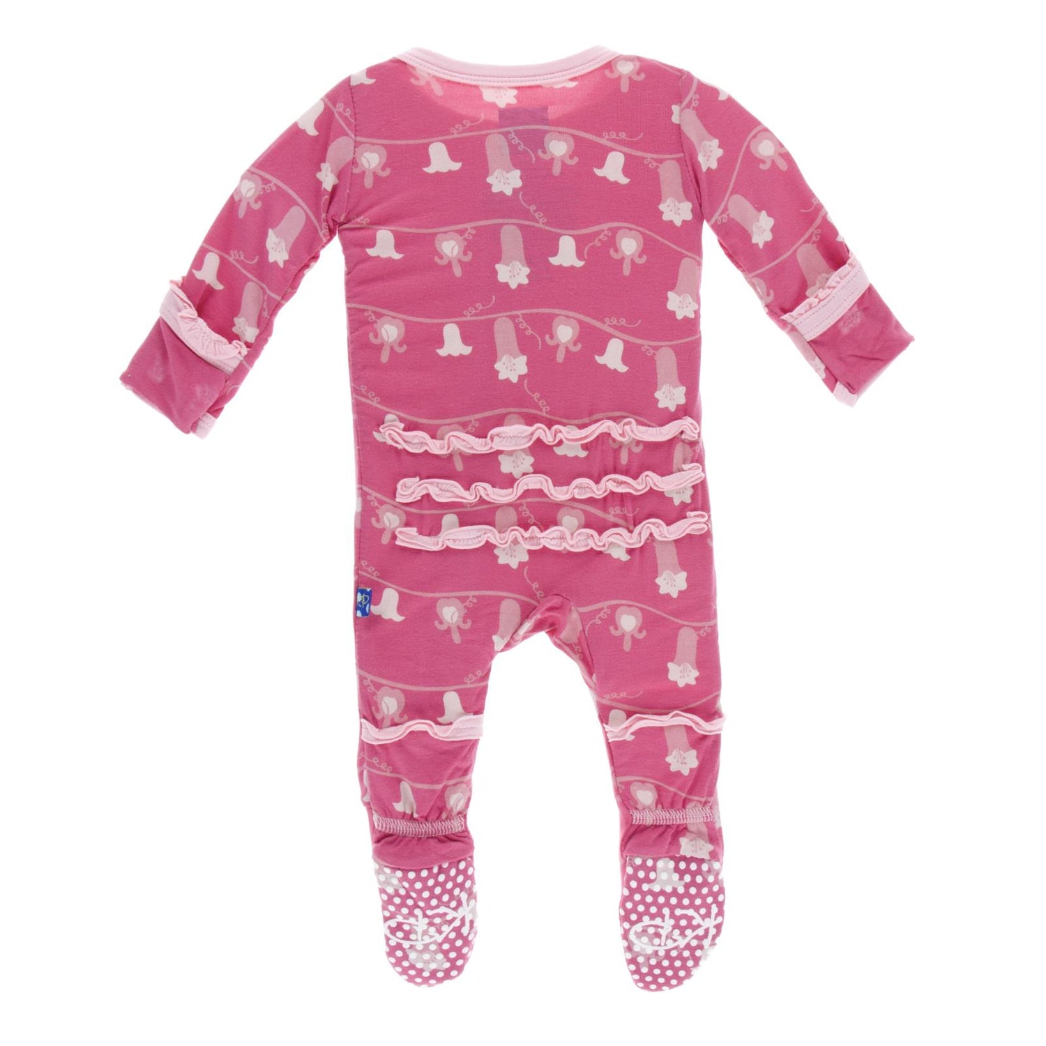 Print Muffin Ruffle Footie in Mary Mary Quite Contrary