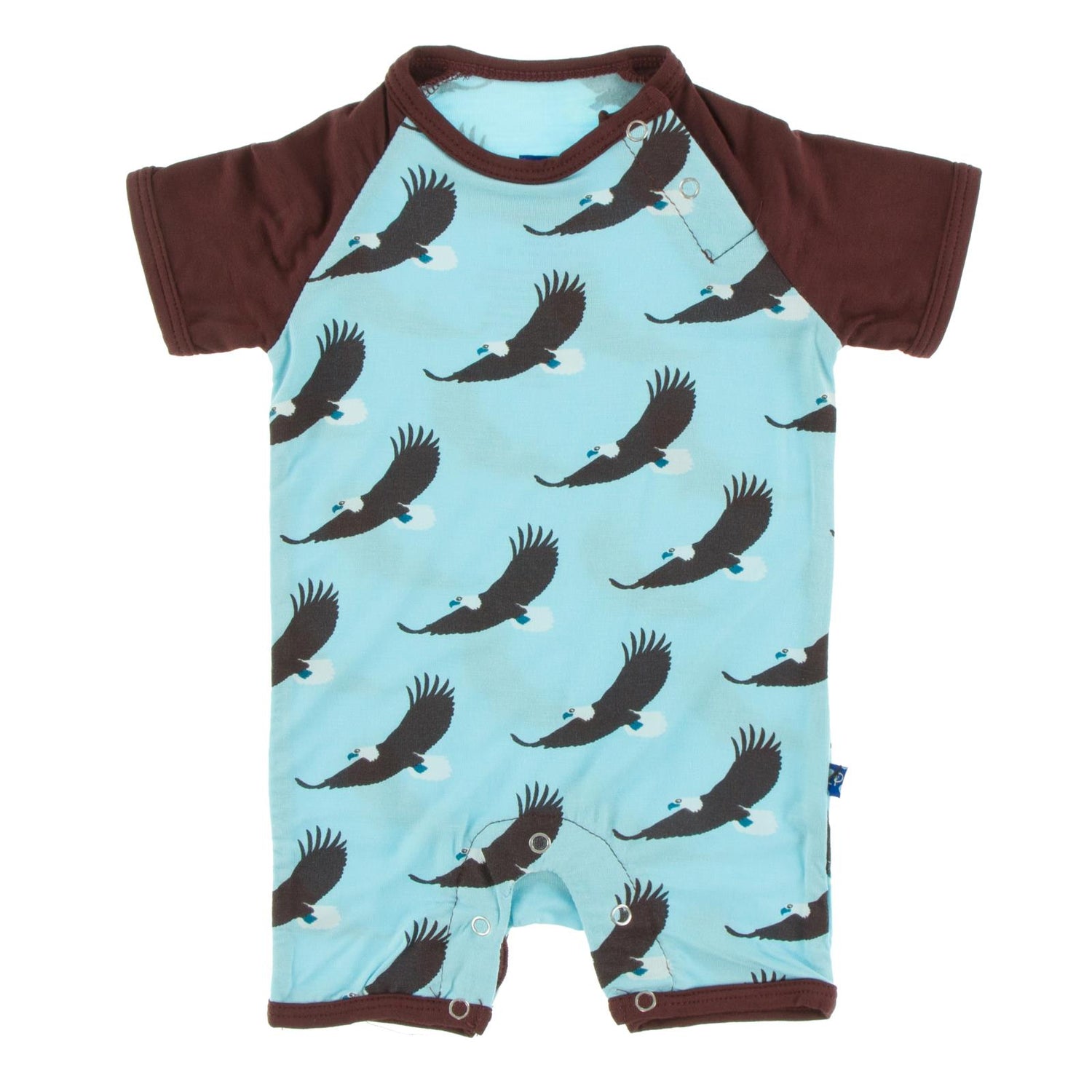 Print Raglan Romper in Soaring Eagle