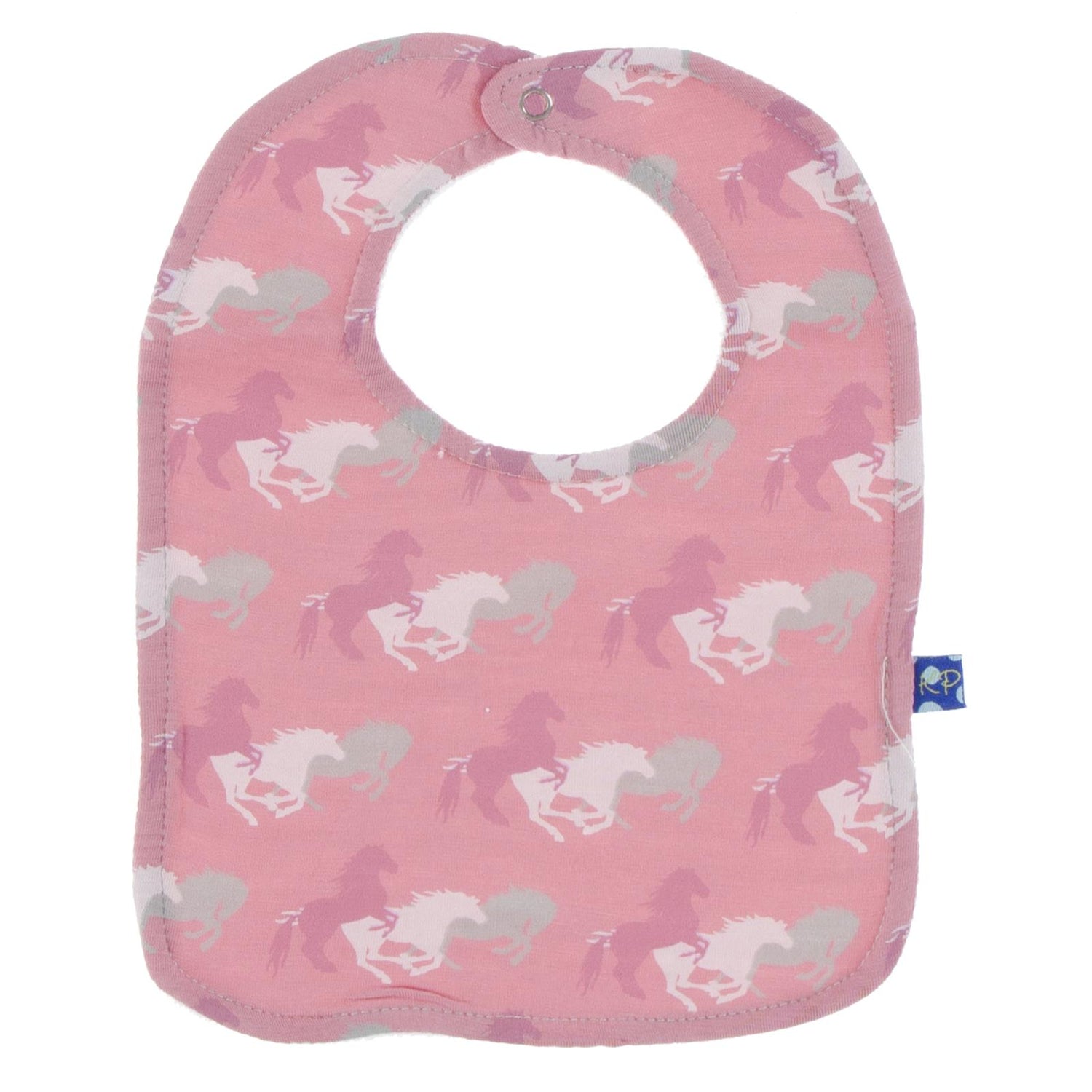 Single Bib in Desert Rose Wild Horses