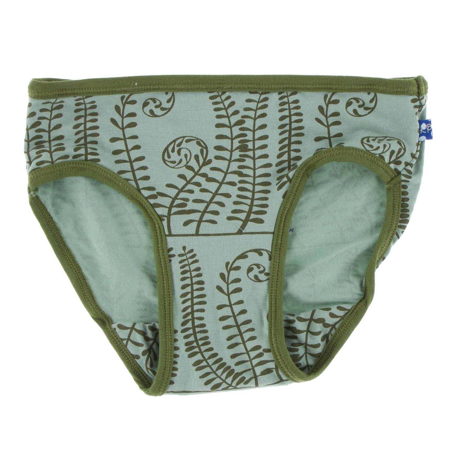 Print Girl Underwear in Shore Ferns with Moss