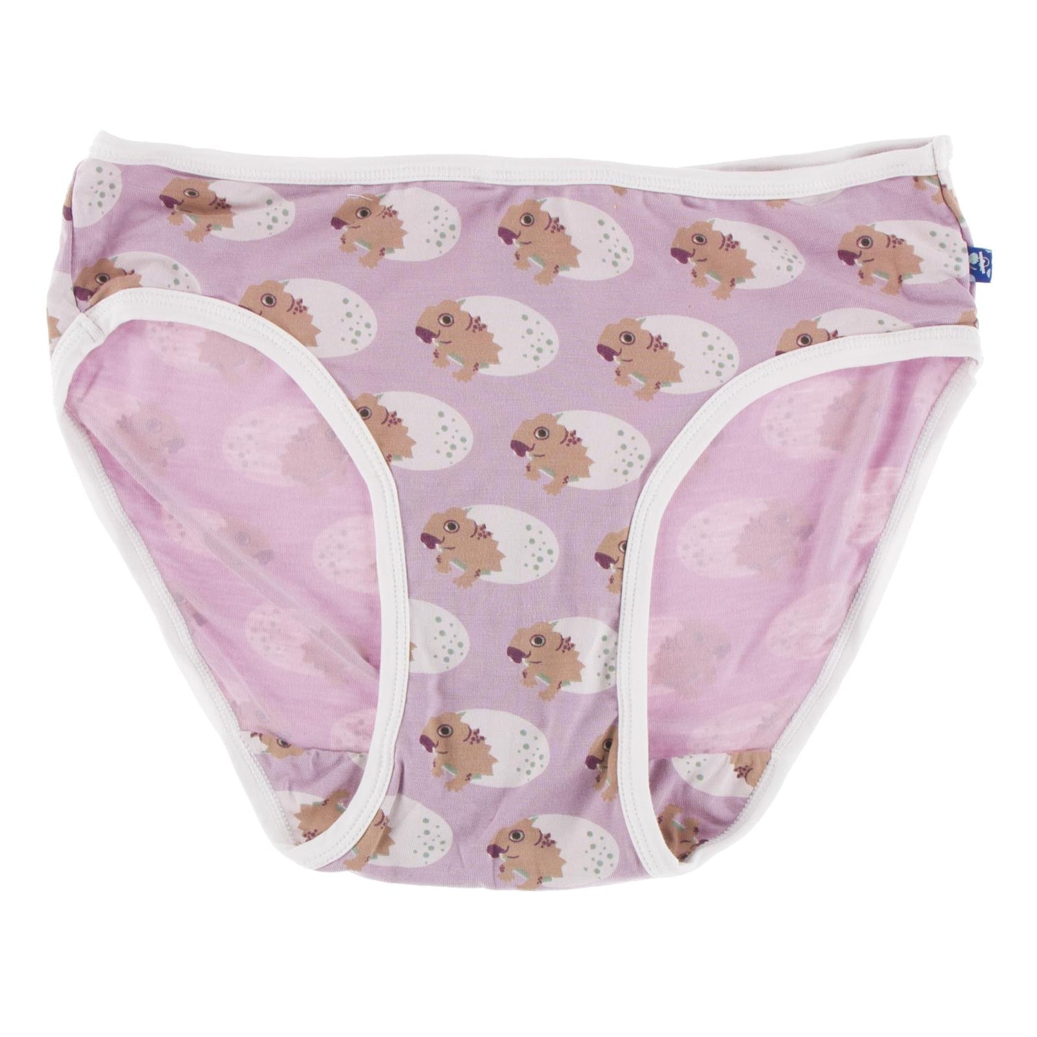 Print Girl Underwear in Sweet Pea Diictodon with Natural