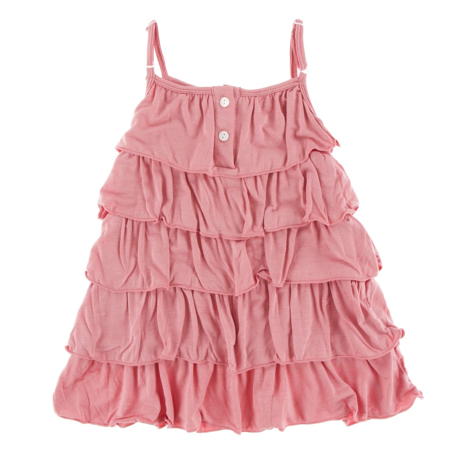 Tiered Ruffle Dress in Desert Rose