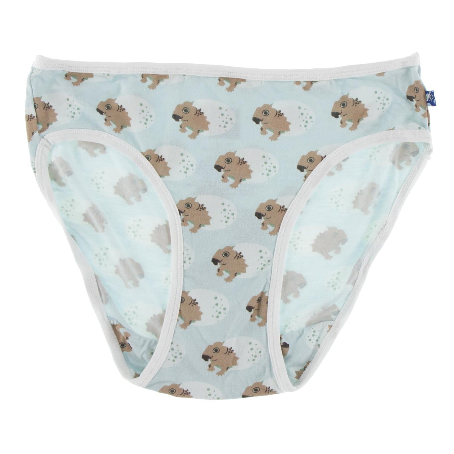 Print Girl Underwear in Spring Sky Diictodon with Natural