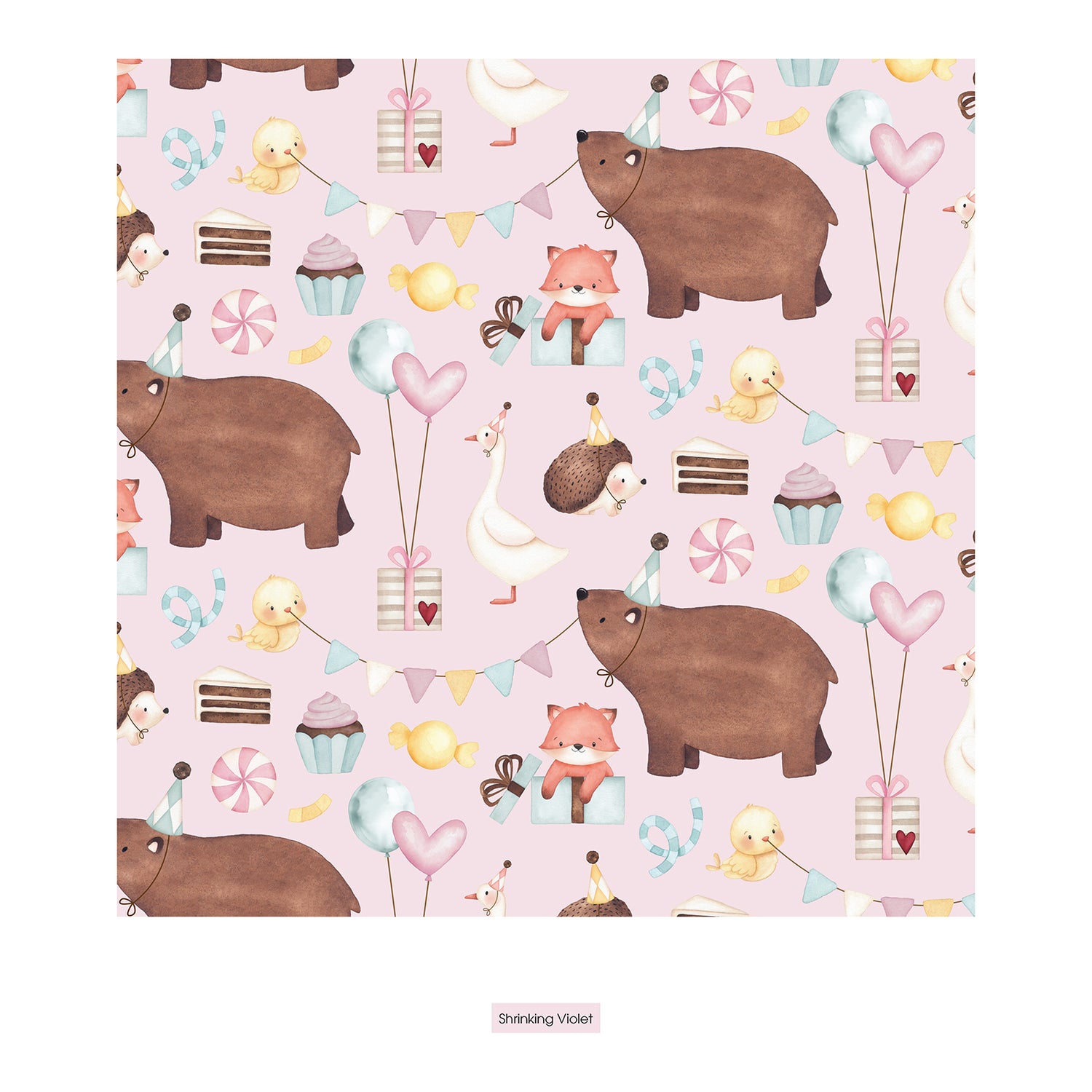 Print Convertible Sleeper with Zipper in Shrinking Violet Forest Party (322965)