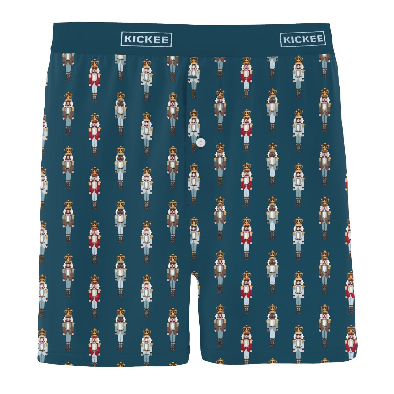 Men's Print Boxer Shorts in Peacock Nutcrackers