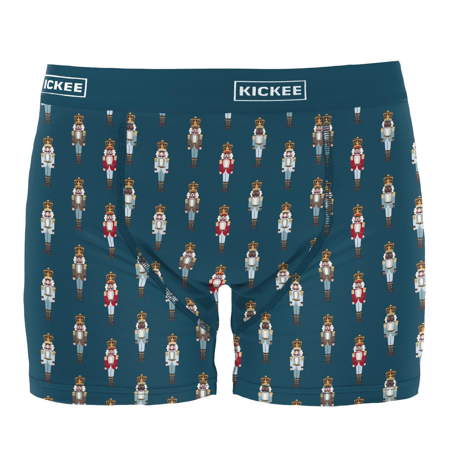 Men's Print Boxer Brief in Peacock Nutcrackers