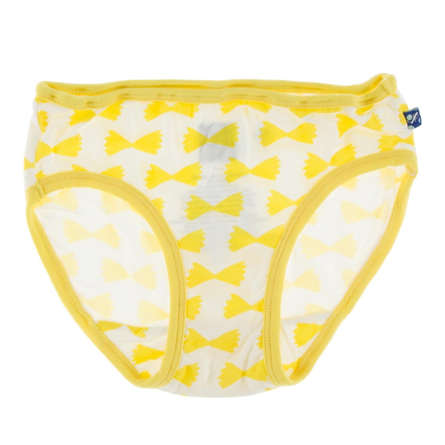 Print Girl Underwear in Natural Farfalle with Zest