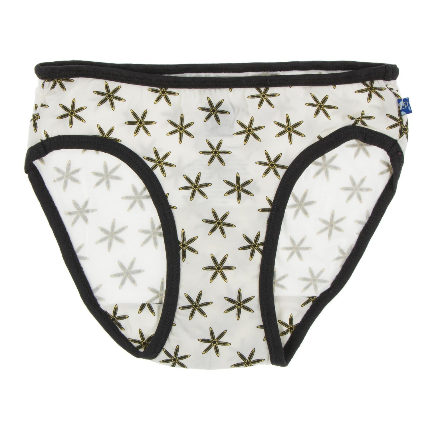 Print Girl Underwear in Natural Star Anise with Zebra