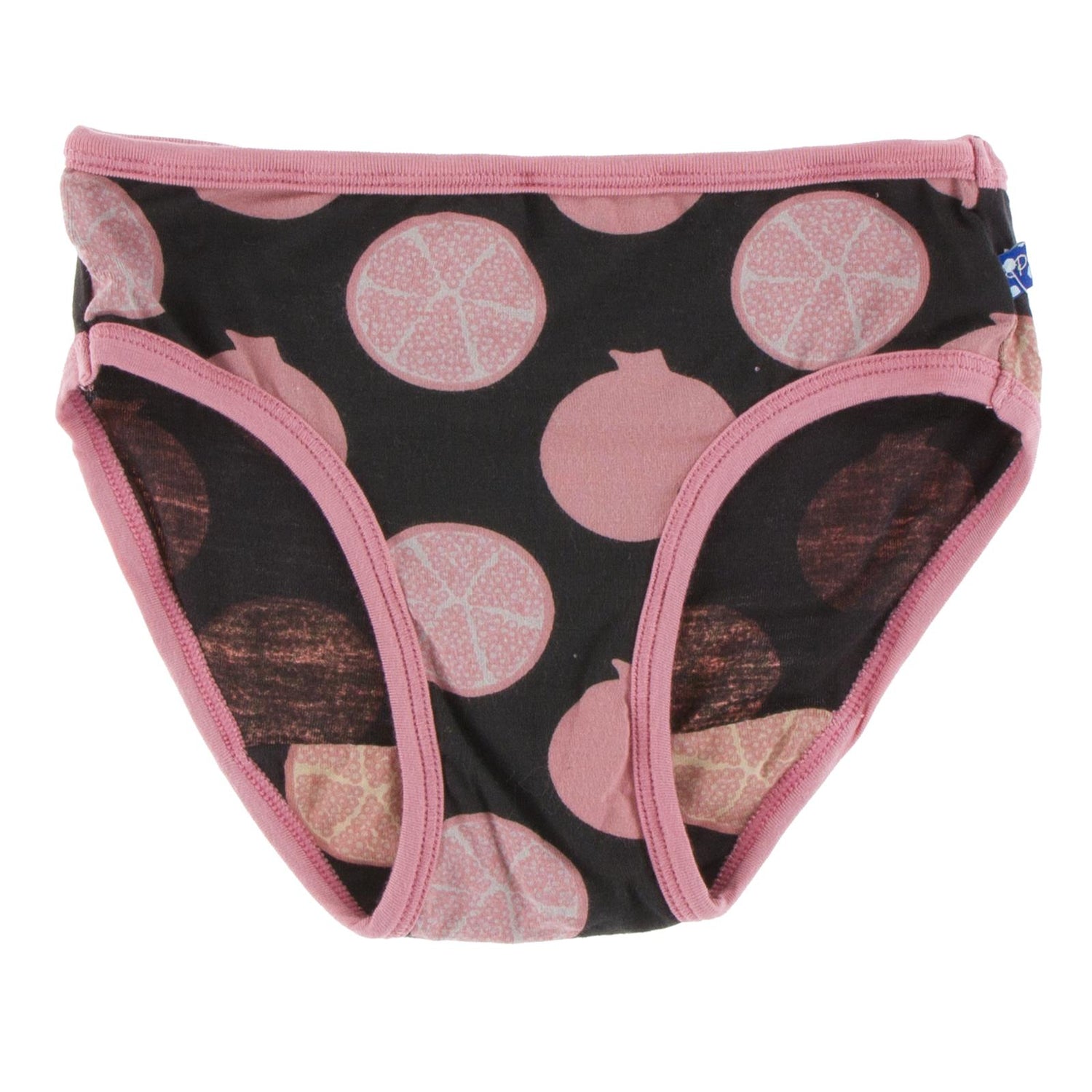 Print Girl Underwear in Zebra Pomegranate with Desert Rose