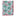 Print Swaddling Blanket in Illusion Blue Mistletoe & Ribbons