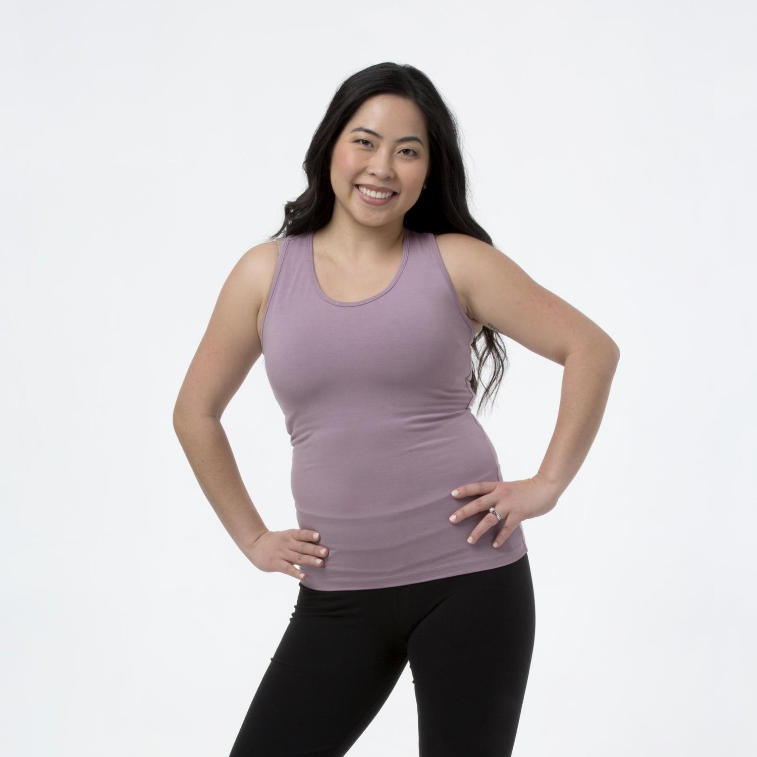 Women's Luxe Tank in Elderberry