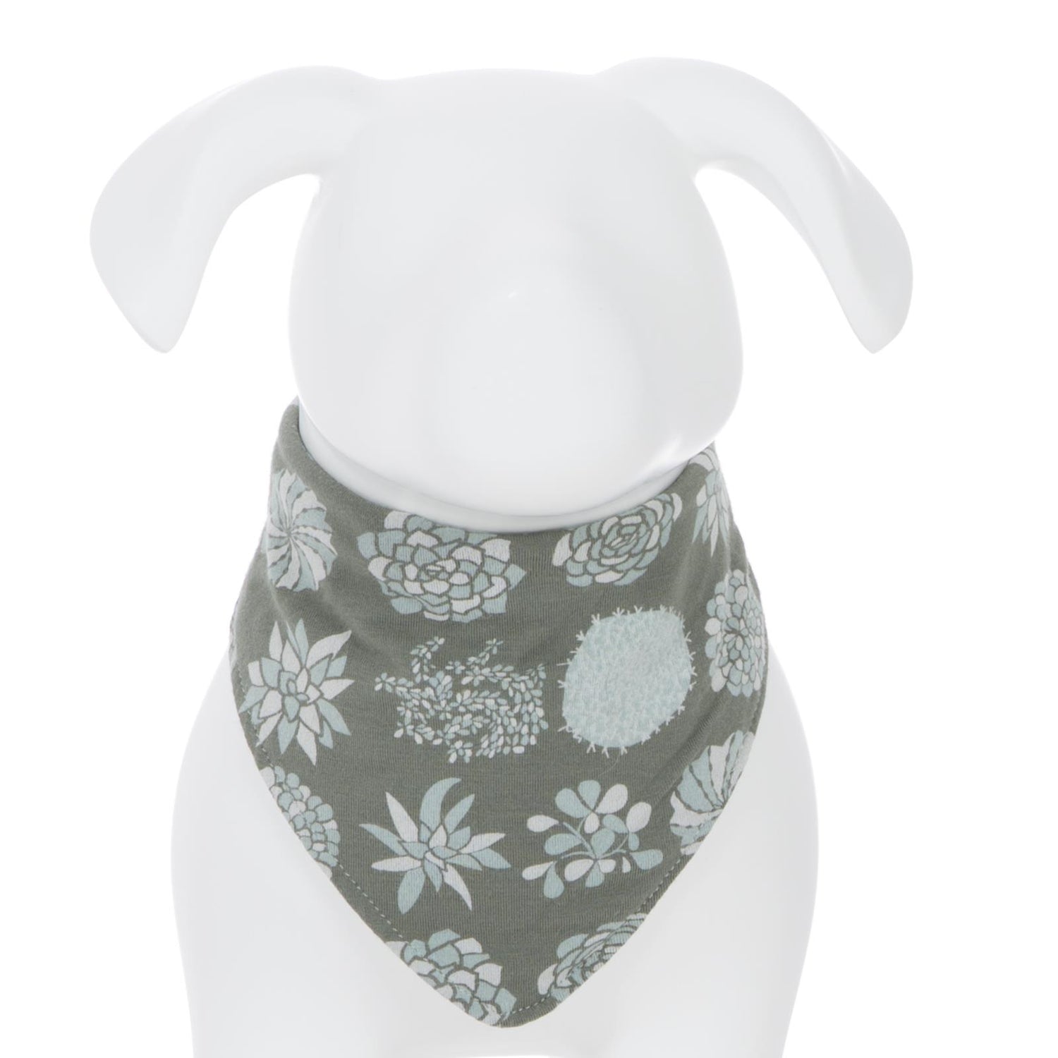 Print Dog Bandana in Succulent Plants