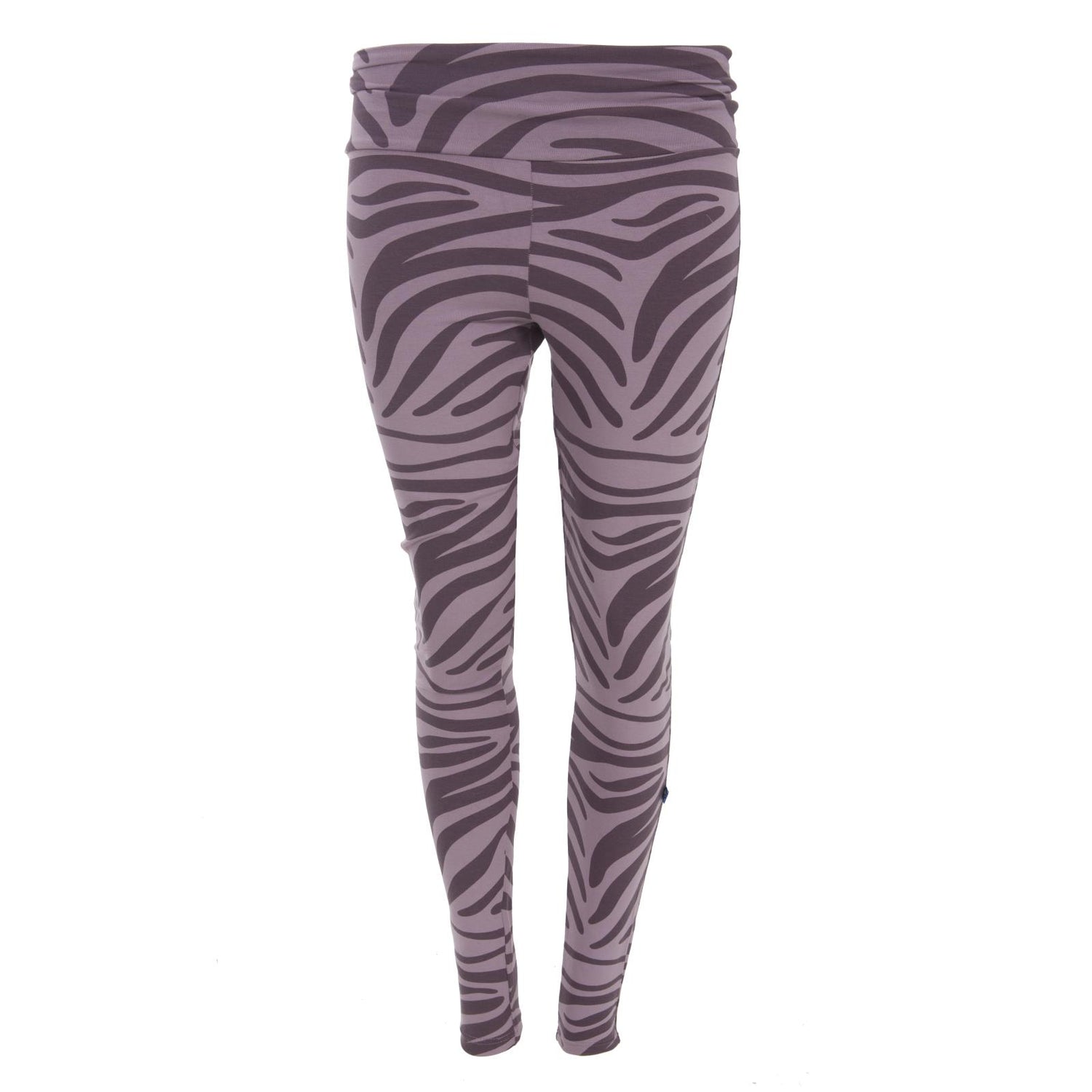 Print Women's Luxe Leggings in Elderberry Zebra Print