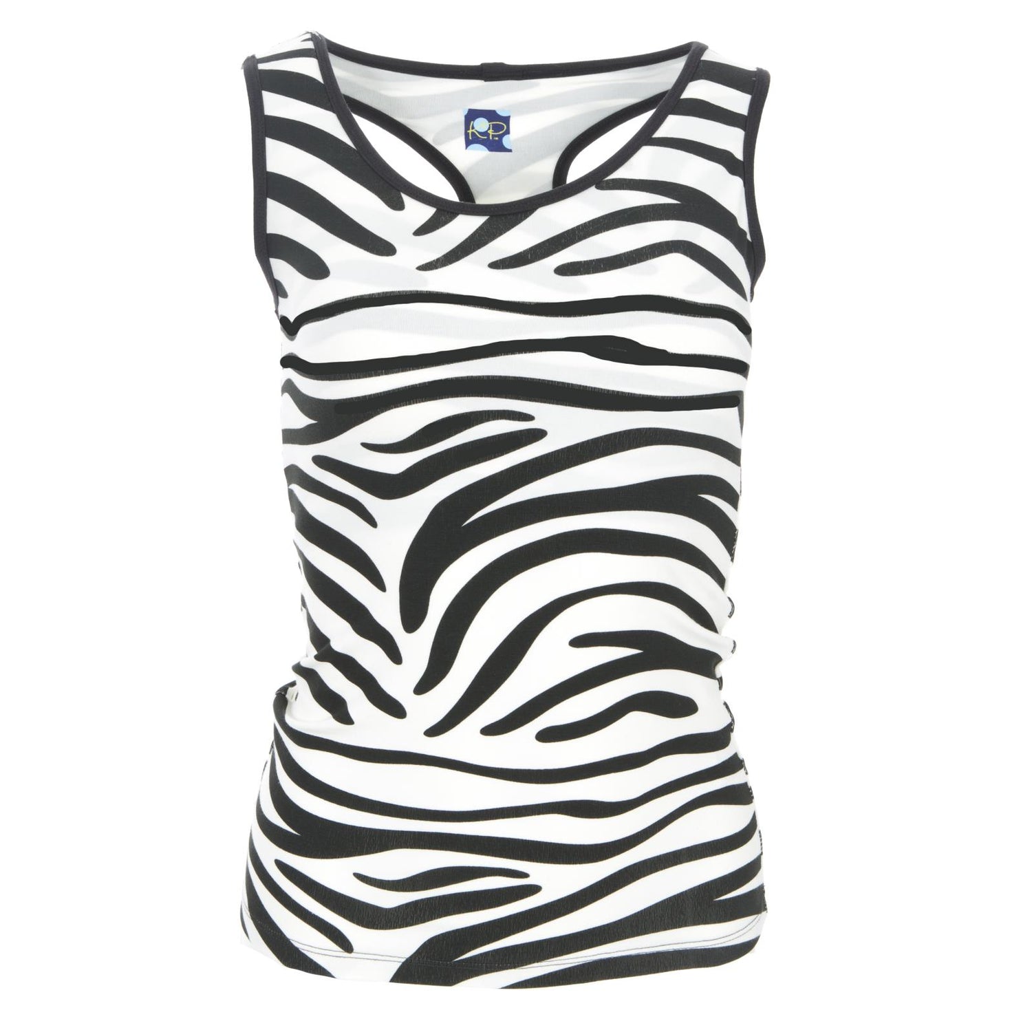 Print Women's Luxe Tank in Natural Zebra Print