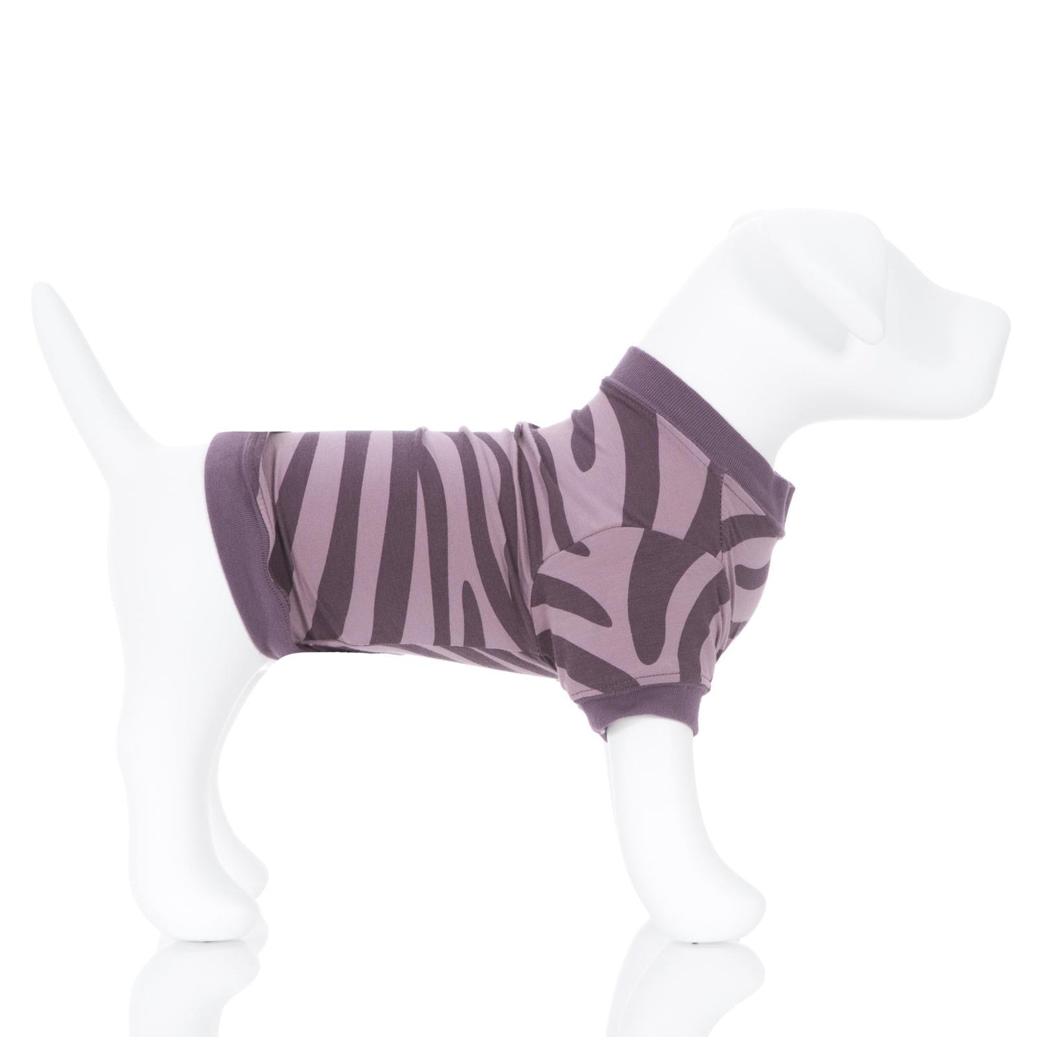 Print Dog Jammies in Elderberry Zebra Print