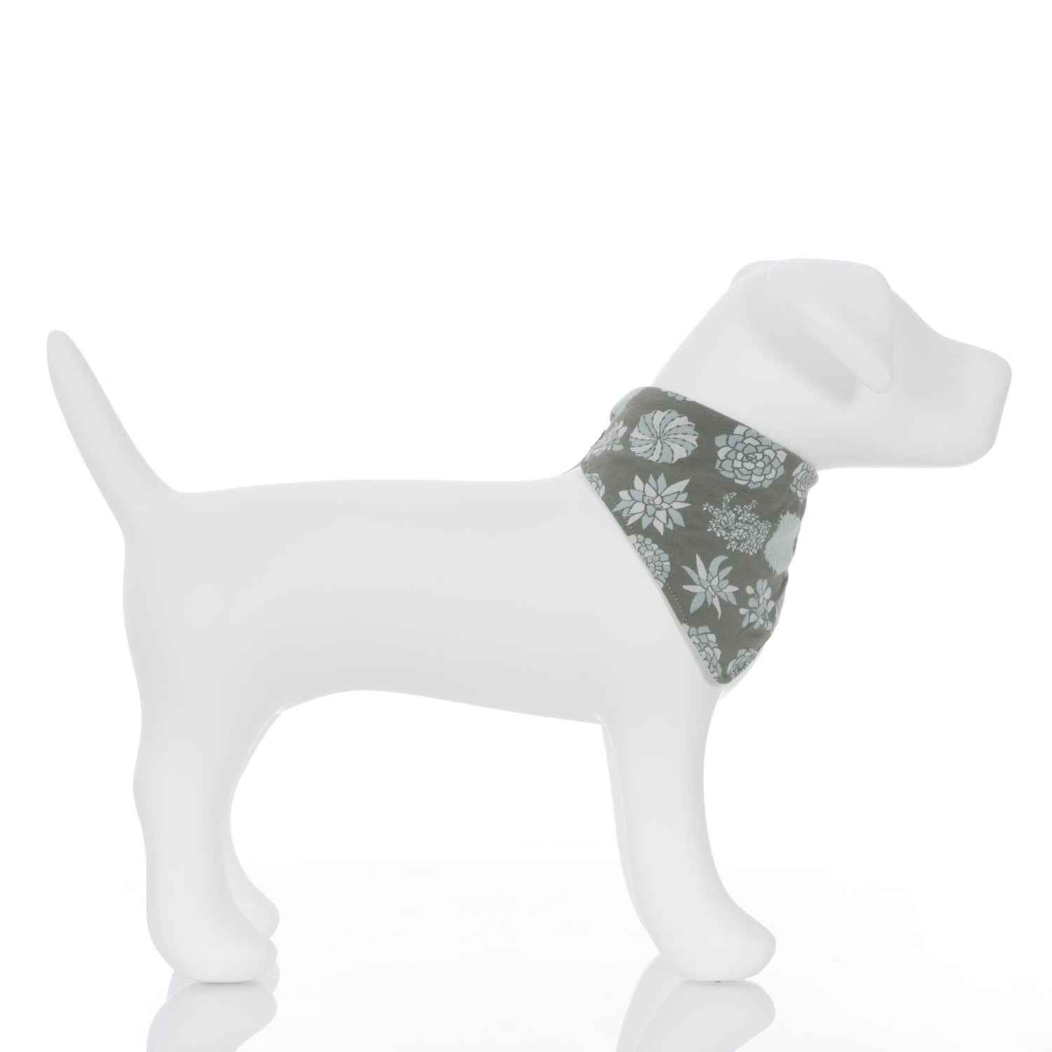 Print Dog Bandana in Succulent Plants