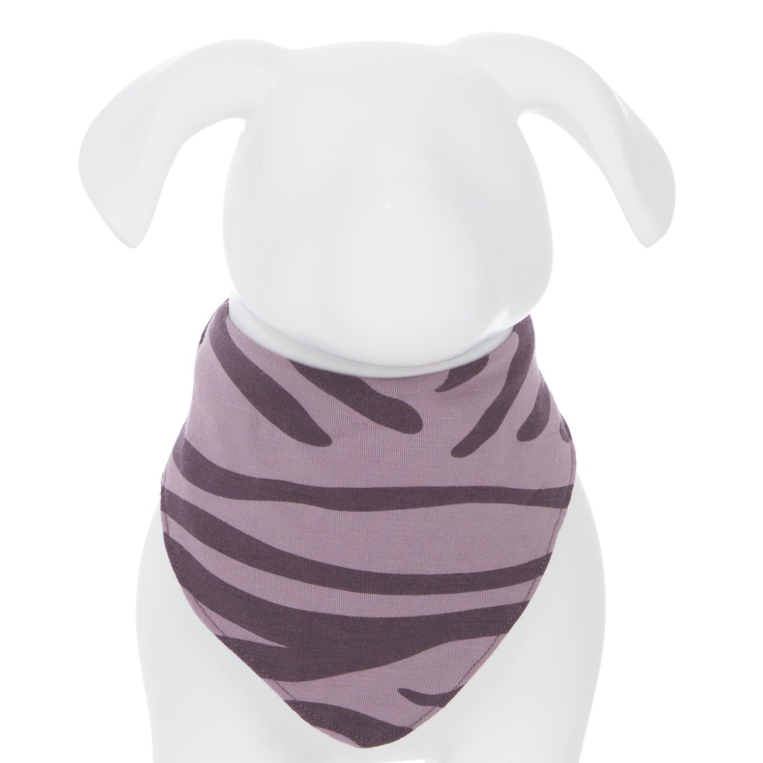 Print Dog Bandana in Elderberry Zebra Print