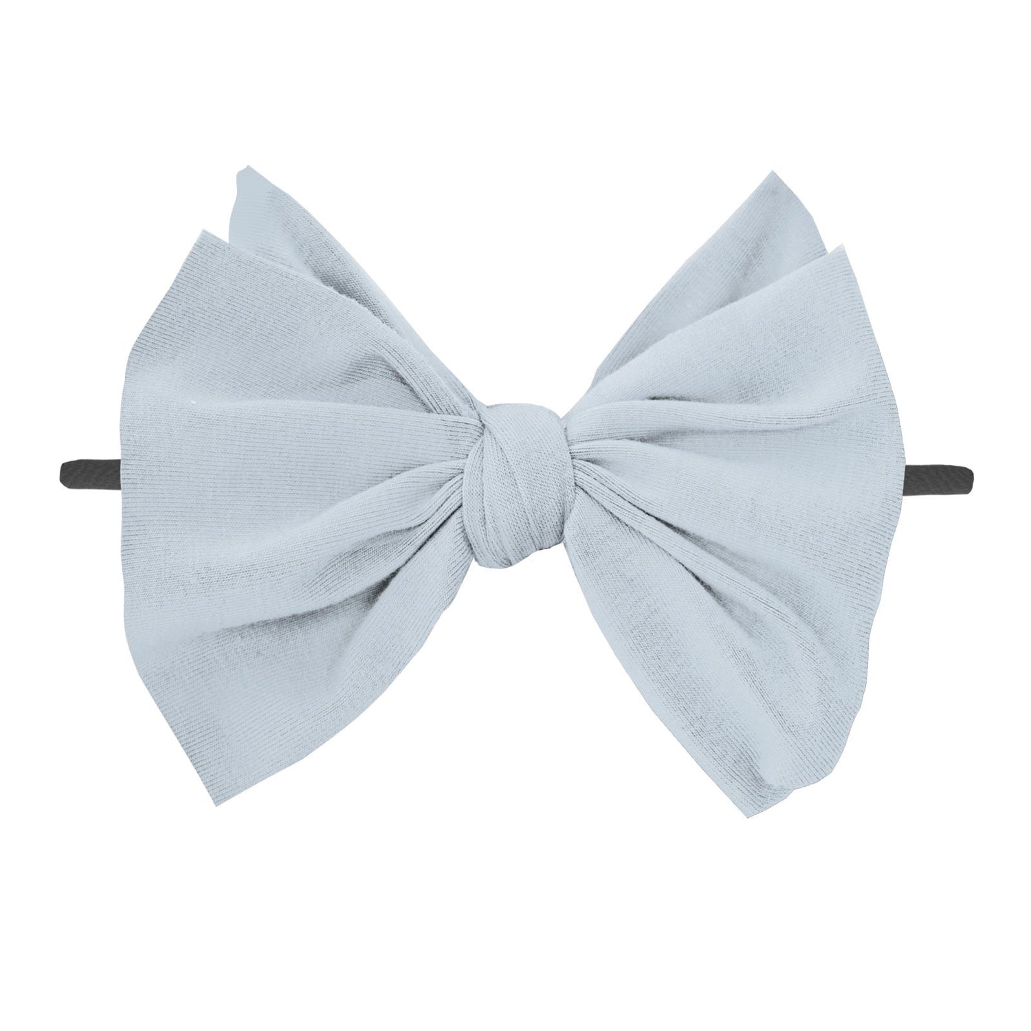 Luxe Big Bow with Black Headband in Fresh Air