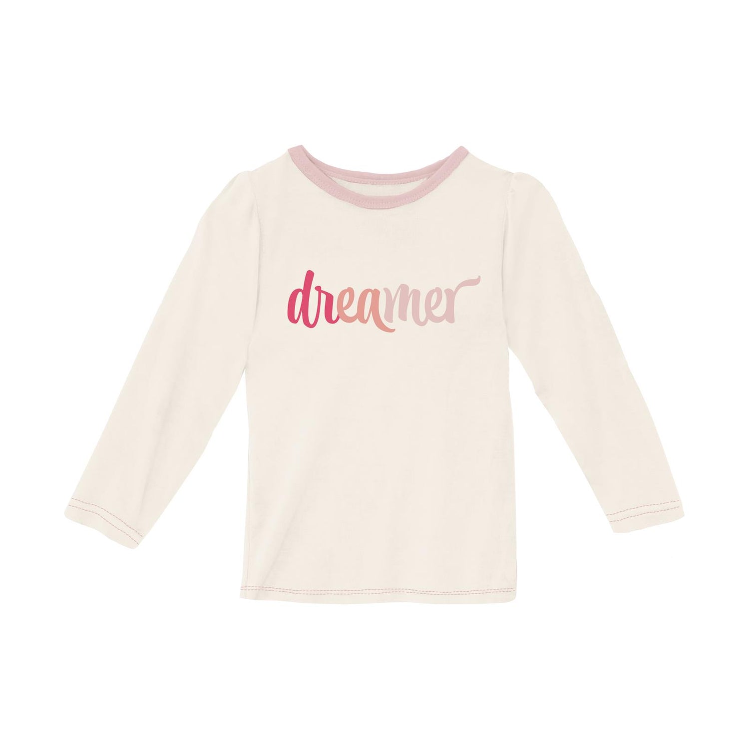 Long Sleeve Graphic Puff Tee in Natural Dreamer