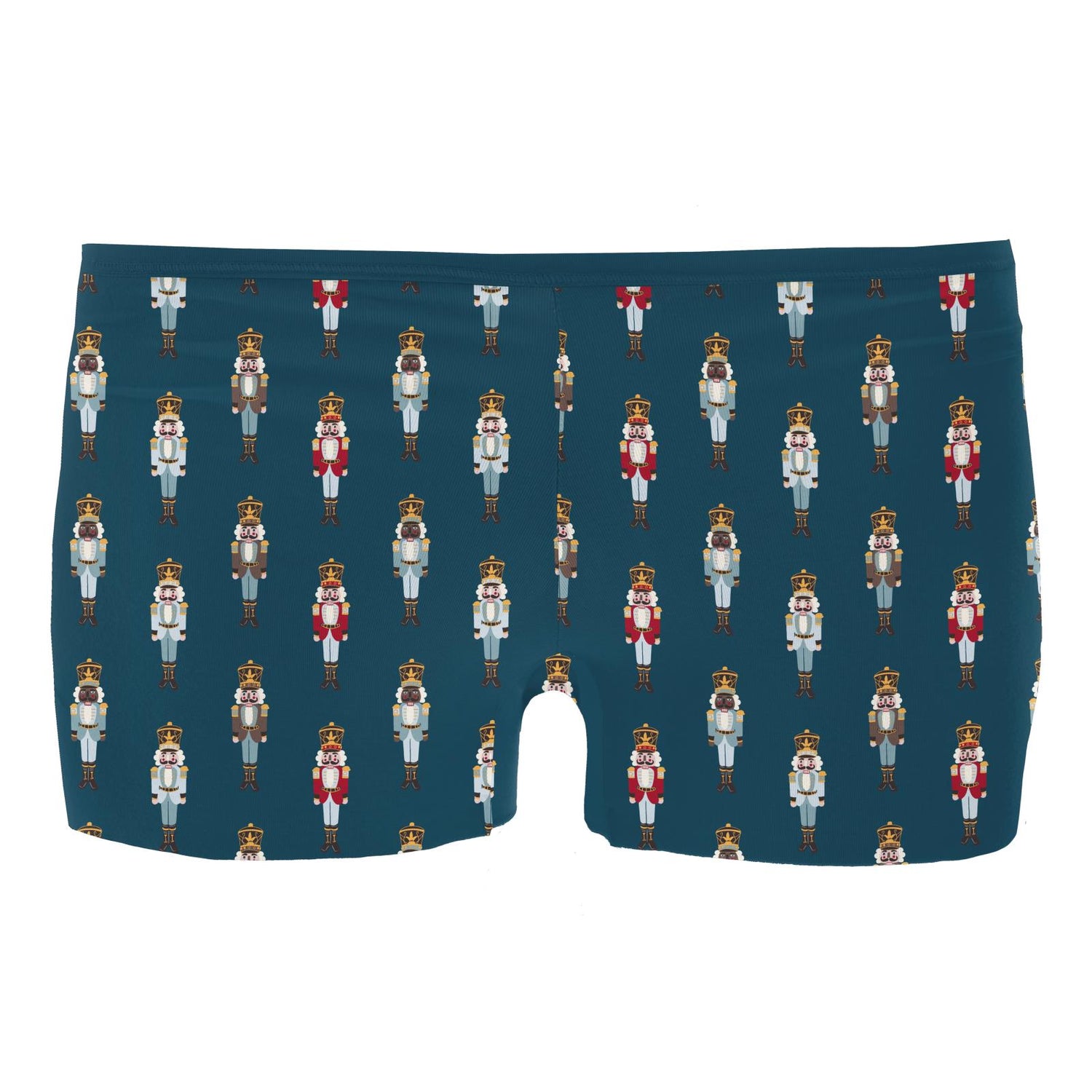 Women's Print Boy Short Underwear in Peacock Nutcrackers