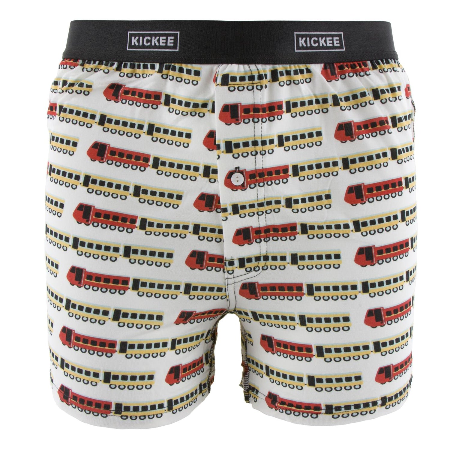 Men's Boxer Shorts in Natural Indian Train