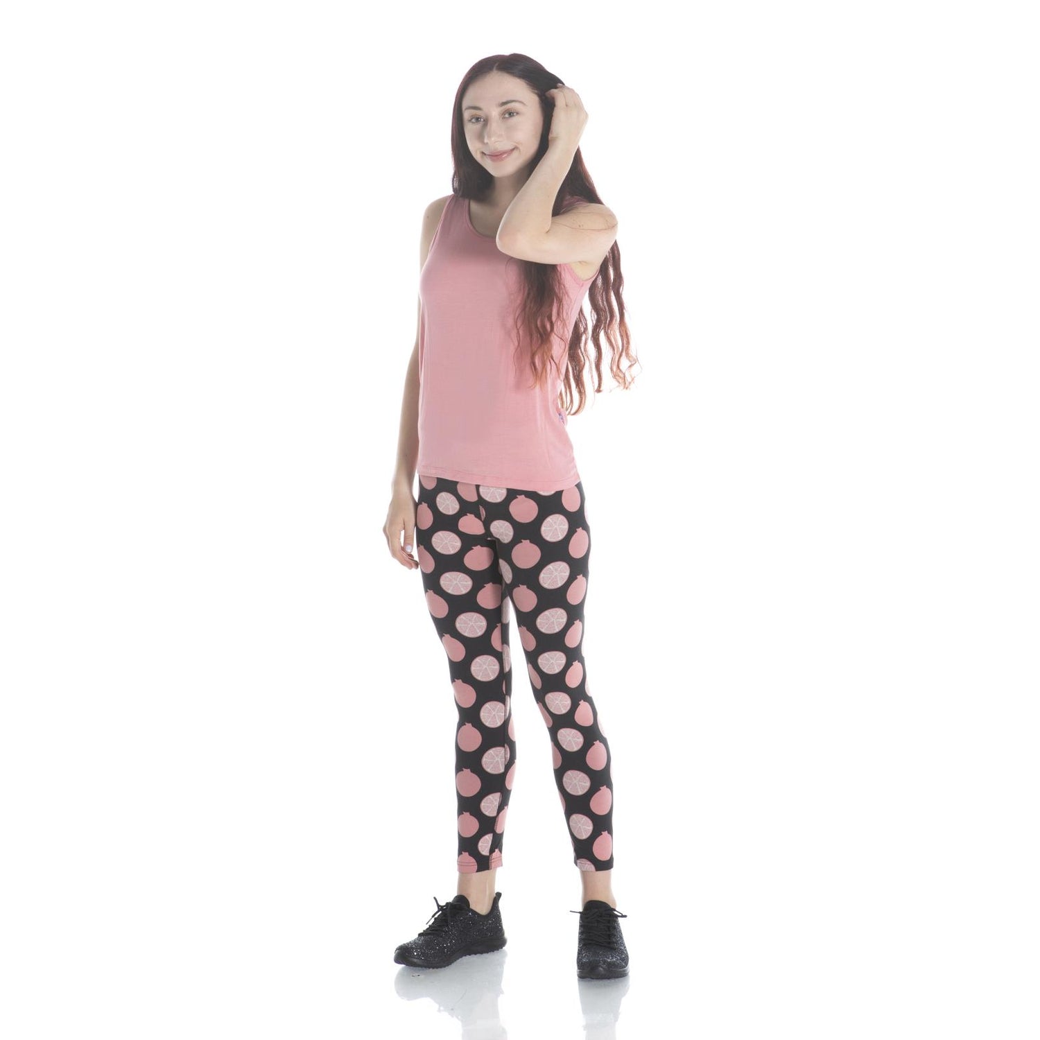 Print Luxe Leggings in Zebra Pomegranate