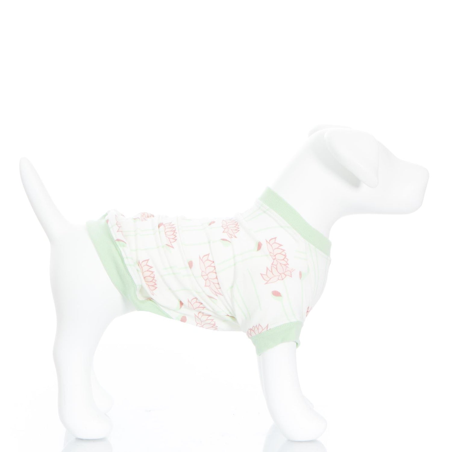 Print Dog Jammies in Natural Lotus Flower