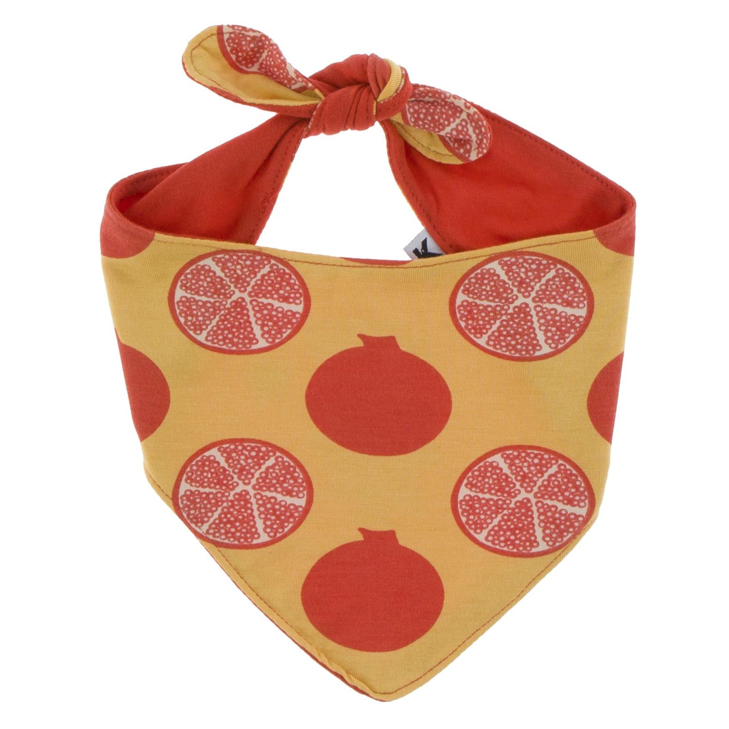 Print Dog Bandana in Marigold Pomegranate