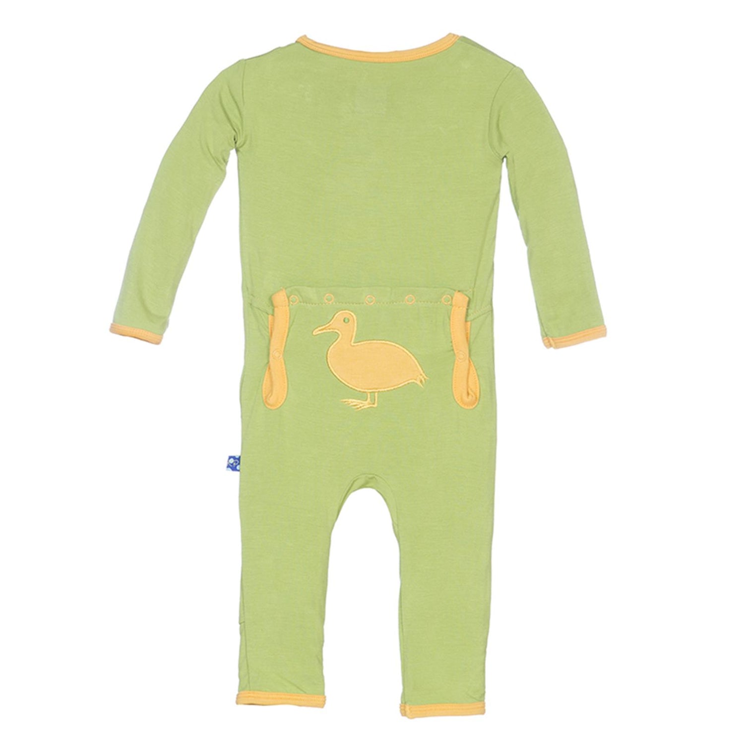 Holiday Applique Coverall in Meadow Duck