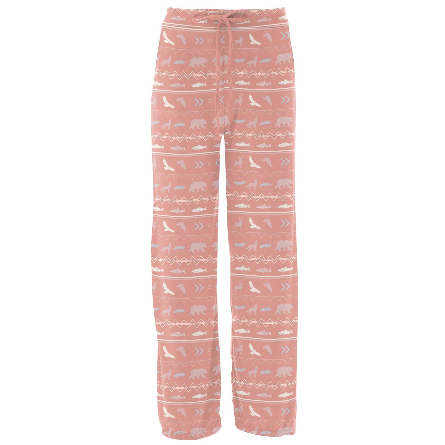 Women's Print Lounge Pants in Blush Native Tribal Lore