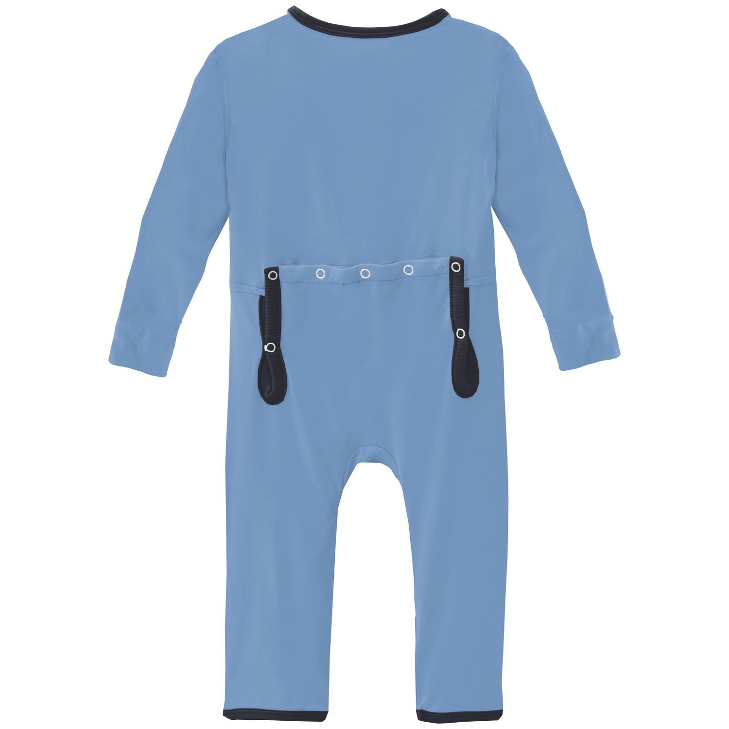 Coverall with 2 Way Zipper in Dream Blue with Deep Space