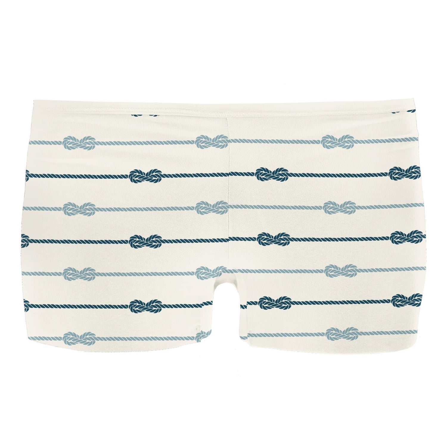 Women's Print Boy Short Underwear in Natural Boat Rope