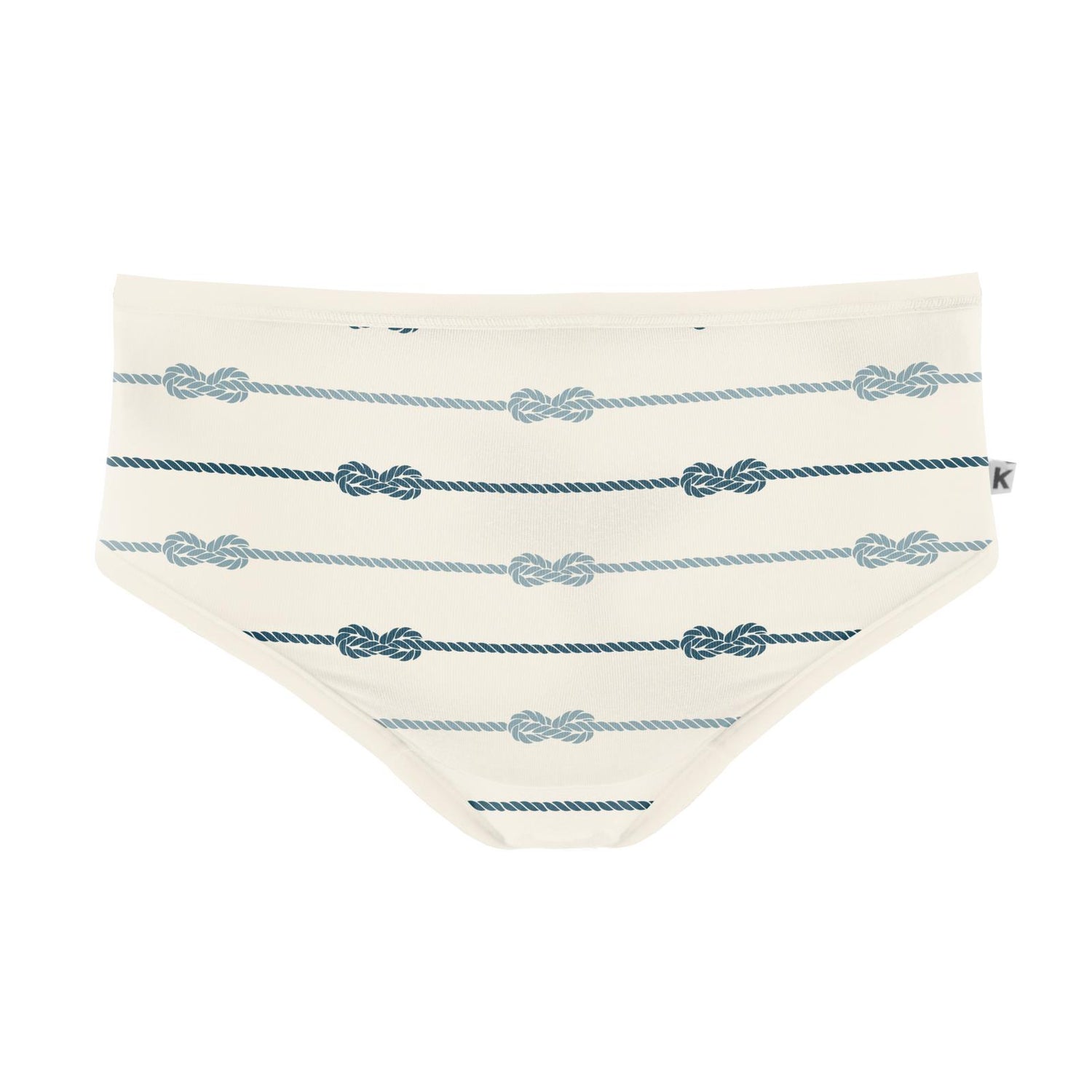 Women's Print Classic Brief in Natural Boat Rope