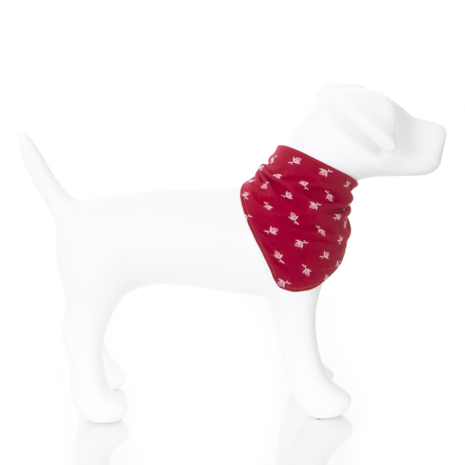 Print Dog Bandana in Candy Apple Rose Bud